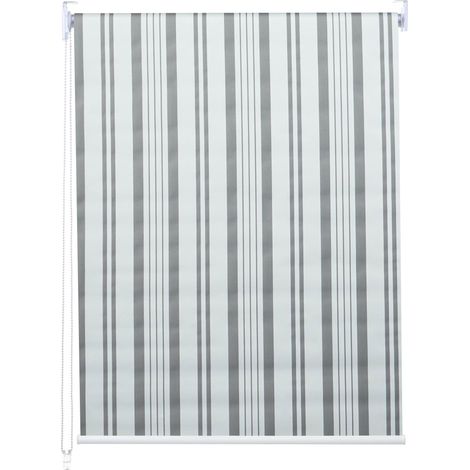 Estor enrollable opaco para ventana protección solar estor lateral 90x160cm opaco blanco gris 040004506