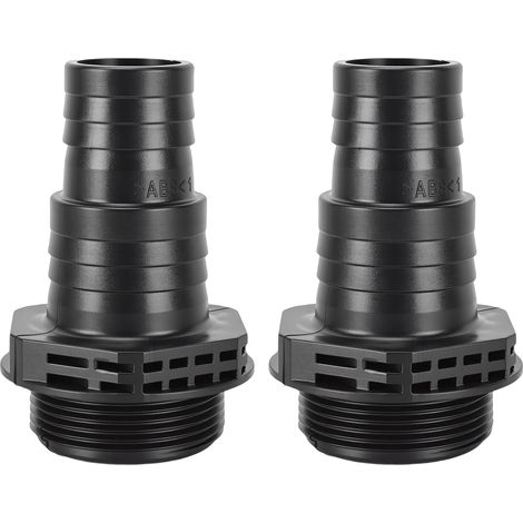 Connettori per pompa adatti a SPS100 SPS75 SPS50 SPS25 32 38mm, ricambi per piscine a sabbia in ABS, spa, 2 pezzi, neri