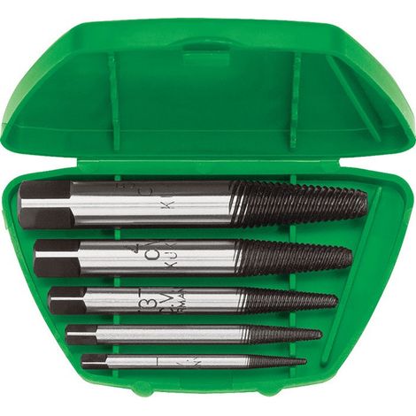 Set di estrattori per viti 49-C M3-M45, 8 pezzi, dimensioni nominali 1,2,3,4,5,6,7,8