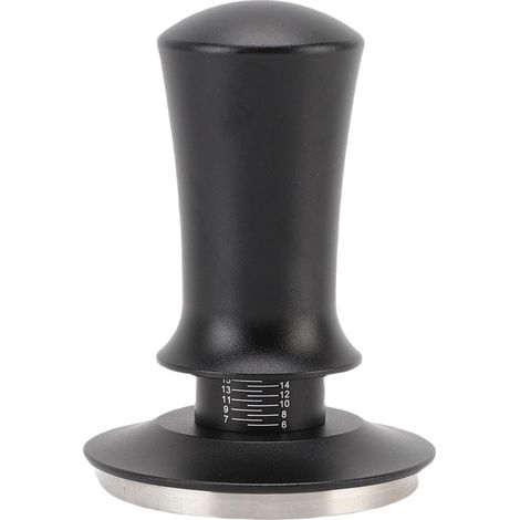 Erogatore di caffè graduato da 58 mm, a pressione costante, con base in acciaio inox 304, per uso domestico e commerciale, colore nero. (1/5)