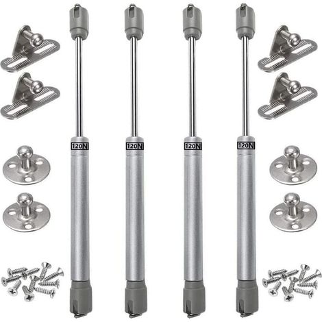 4PCS vérins à gaz 120N verin meuble hydraulique ressort amortisseurs à gaz d'origine porte armoire de cuisine Bras pneumatique pour levage de porte armoire