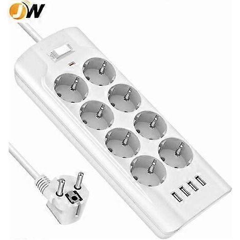 Multiprise ignifugée pour la maison et le bureau avec interrupteur de sécurité pour la lumière (1/5)