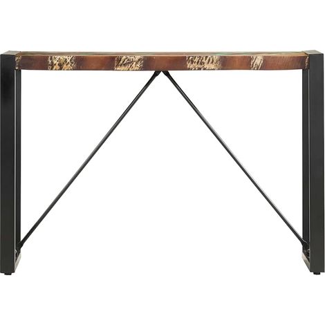 Maison Exclusive - Tavolo Consolle 110x35x76 cm in Legno Massello di Recupero (1/5)