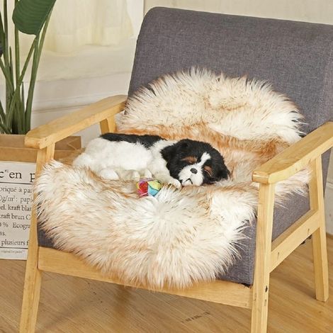Trade Shop - Alfombra De Piel Sintética Para Animales Salón Lavable 40x60cm - (1/5)