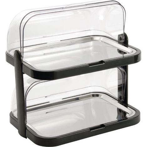 Plateau réfrigéré à 2 étages couvercle rabattable - 440 x 320 x 440 mm - APS (1/5)