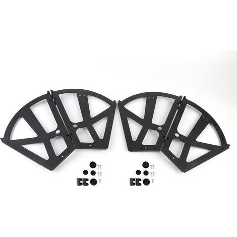 4 pièces/ensemble meubles de maison chaussures tiroir armoire charnière plaque rabattable cadre tournant support accessoire (1/5)