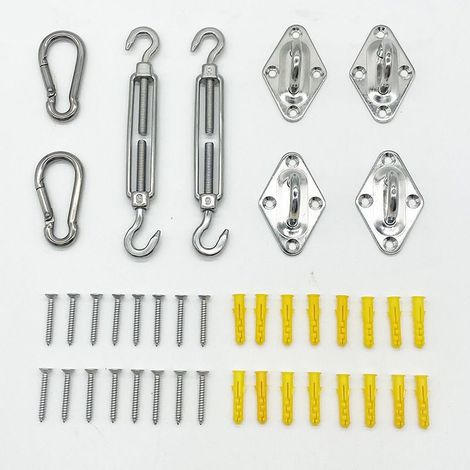 Kits de fixation pour pare-soleil, auvents, stores et housses de protection