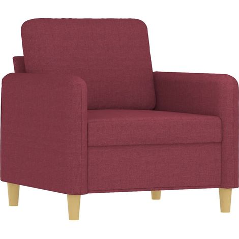 Fauteuil relax Fauteuil Rouge bordeaux 60 cm Tissu (1/5)