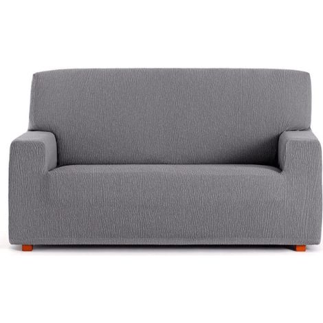 Troya elastischer 4-Sitzer-Sofabezug grau 210/240
