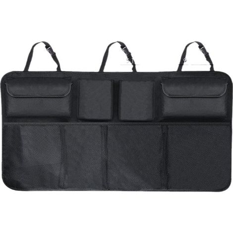 Sac de rangement pour coffre de voiture - Sac de rangement pour coffre - Opbergbox de rangement pour siège arrière - Organiseur de coffre - Sac de rangement pour dossier de siège auto - Universel - 8 (1/5)