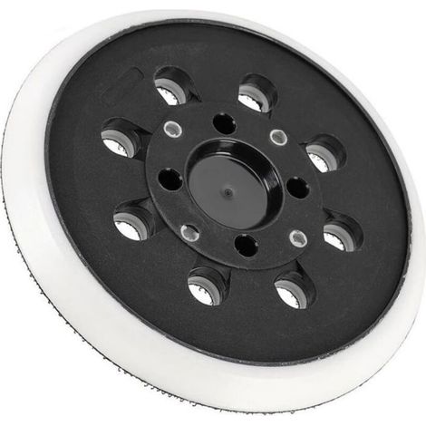 Patin De Ponçage - 125 mm - Auto-Agrippant - Compatible Avec Ponceuses Excentriques Bosch PEX 300 AE 400 AE 4000 AE Et Parkside PRTA PRT - 1 Pièce (1/4)