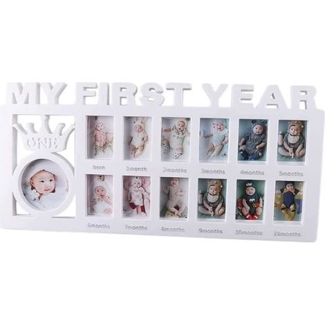 Cadre photo - LX - My First Year - 13 ouvertures - PVC - 40 cm x 19 cm (1/4)