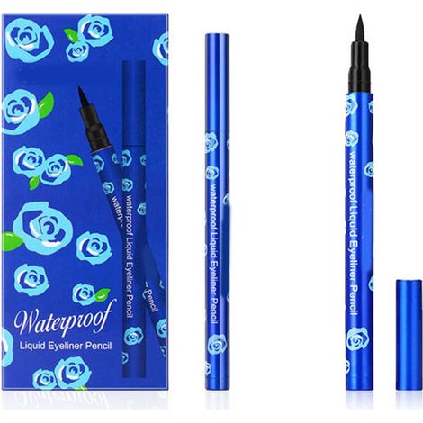 Blue tube eyeliner crayon waterproof anti-transpiration pointe souple maquillage yeux cosmétique outil (1/5)