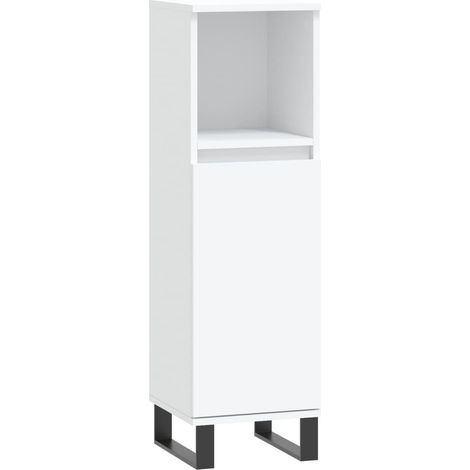 Maison Exclusive - Badschrank Weiß 30x30x100 cm Holzwerkstoff