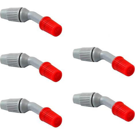 Spuitmond - Réglable - Rond - Connexion Universelle Pour Tuyau D Arrosage - En Plastique - 5 Pièces (1/5)