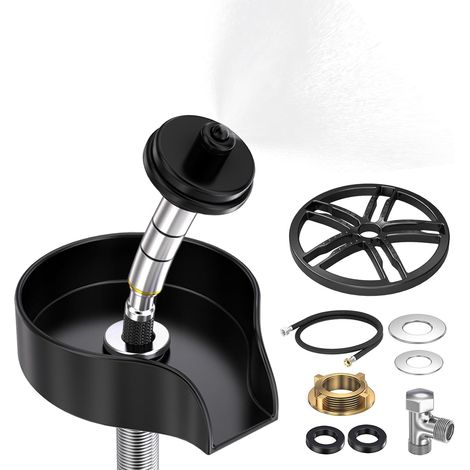 Lave-verres Extensible pour Évier, Lave-bouteilles pour Évier de Cuisine, Bar, Dispositif de Lavage de Verres (1/5)