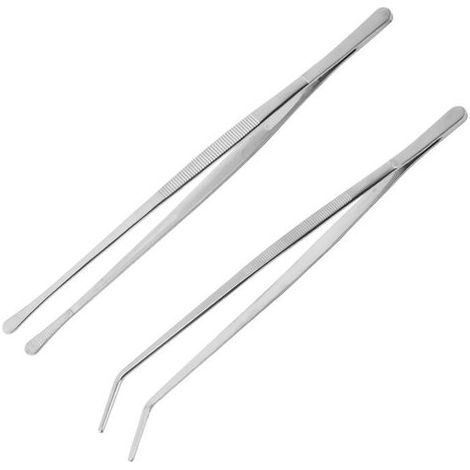 Pince de cuisine - 2 Pièces - Pince barbecue - Inox - Pince à viande - Poignée antidérapante - Pince de cuisine - Pince grill - Pince à viande - Pince de cuisson - Pince à glace - Convient aux maisons (1/5)