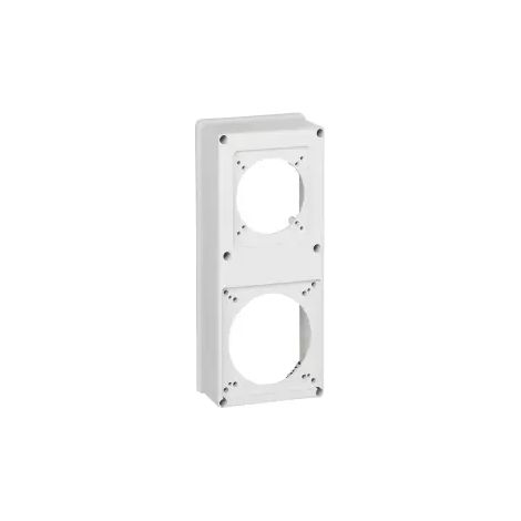Plastron P17 280x125mm recevant 1 prise 16A/32A + prise 63A coffret P17