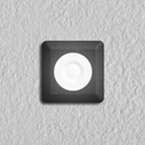 ALDO SQUARE FARETTO INCASSO 1,7W LED NERO 4000K FUMAGALLI                                                - Luce NATURALE (1/2)