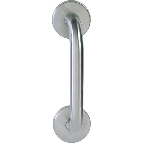 Poignée de tirage tubulaire sur rosace inox 304 longueur 169 mm - DESIGN MAT (1/2)