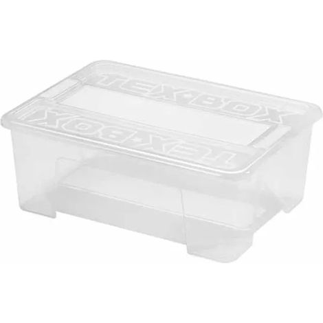 Aufbewahrungsbox Paris-Prix texbox 10L stapelbar transparent