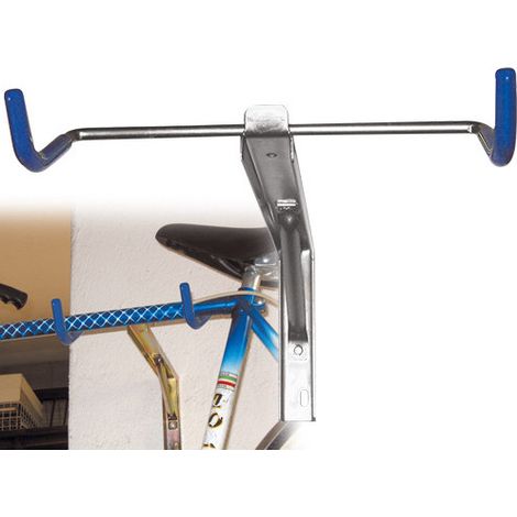 Gancho de estante para bicicleta de hierro galvanizado para pared - Brixo A.823