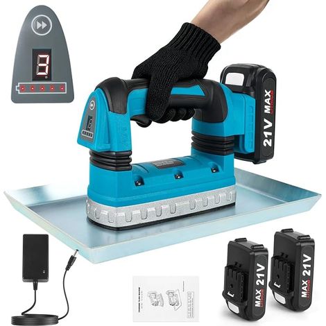 150W Wireless Vibrating Plate, Electric Vibration Plate for Concrete, 0-9000 rpm, Concrete Vibrator with 2 Batteries, Expanded and Reinforced Vibrating Plate, for Cement Mortar, Floors and Walls (1/5)