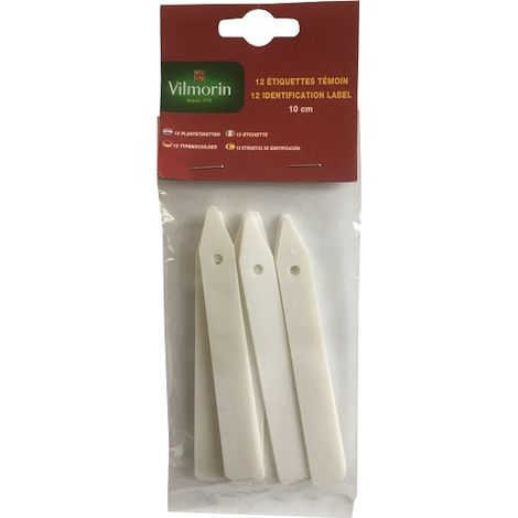 12 Identifikationsbezeichnungen Vilmorin Planistik 10 cm mit Loch