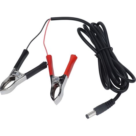 Câble de charge avec pinces crocodile pour batteries 12V‑24V, connecteur adaptateur 1,5 mètres