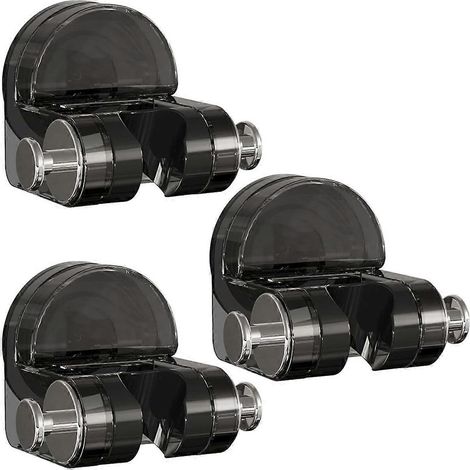 Support de douche à ventouses (lot de 3), support mural pour pommeau de douche, B (1/4)