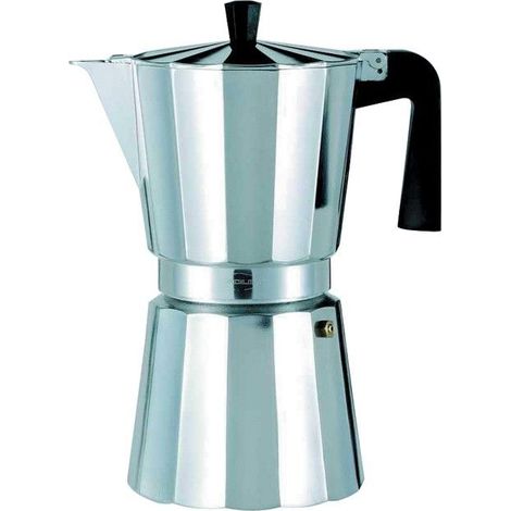 Cafetera expres new vitro de aluminio no apta para inducción, 9 tazas (1/3)