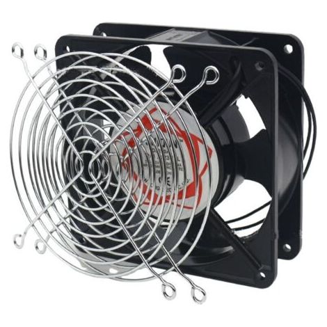 Ventilateur axial haute température 120 x 120 x 38 mmSilencieuxCompatible avec poêles et chaudières à boisÉconomie d'énergie jusqu'à 30%