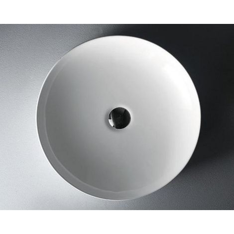 Vasque ronde à poser sans trou PESTAK 48x48x10 cm (1/4)