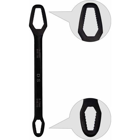 Clé à fourche universelle Clé polygonale auto-serrante Convient pour diverses vis et écrous de 8 à 22 mm (1/5)