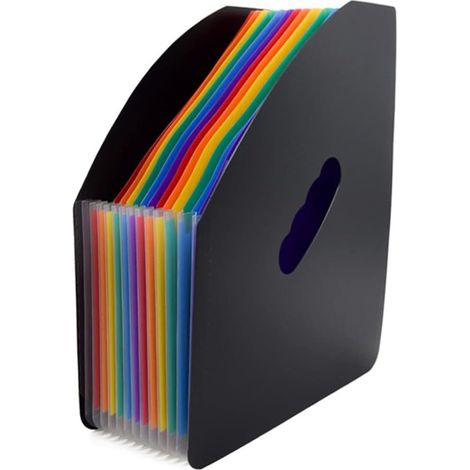 Trieur à Soufflets Classeur Rangement avec 13 Compartiments, Documents Organiseur de Fichier, Support Extensible et Etiquettes Colorée (1/5)