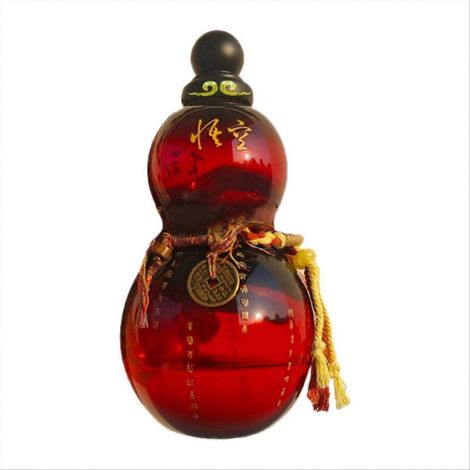Rote 28-Unzen-Wasserflasche, kürbisförmige Wasserflasche, auslaufsicher, luftdichter Verschluss, 2024, auslaufsicher (1/5)
