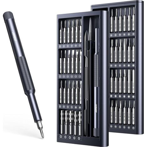 JOREST 50 en 1 Kit De Tournevis de Précision, Mini Set Outils Portables Avec Torx, Tournevi Triangle, Cadeaux Homme, Pour Macbook, iphone, Nintendo Switch, Ps4, Ps5, Laptop, Lunettes, Montres, Toy (1/5)