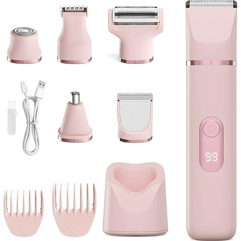 Women's Electric Shaver, Intimate Shaver, Female Intimate Shaver, Women's Electric Hair Remover, Shaver and Body Trimmer, IPX7 Waterproof, Rechargeable, Wet and Dry Use (1/5)