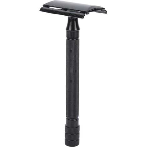Rasoir de précision à double tranchant pour barbe et corps, tondeuse portable à long manche avec 5 lames (1/5)
