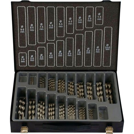 Projahn Bohrer-Magazin HSS-G ECO 70-tlg., incl. je 5 Stück: 1,0 - 5,0 mm je 3 Stück: 5,5 - 7,5 mm je 2 Stück 8,0 - 10,0 mm (1/5)
