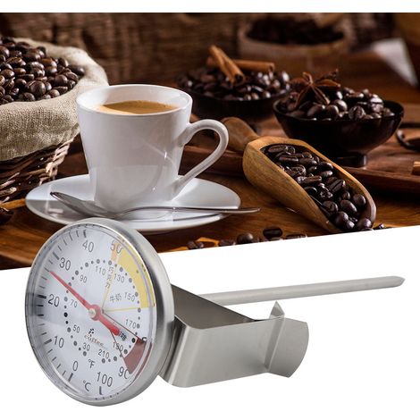 Sofortthermometer aus Edelstahl mit Sonde für Küche, Lebensmittel, Fleisch, Milch und Kaffee – Flachthermometer (1/5)