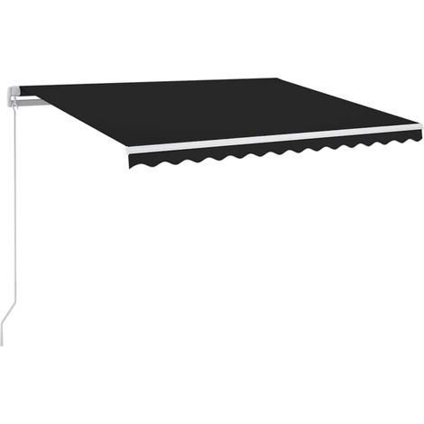 Maison Exclusive - Tenda da Sole Retrattile Manuale con LED 350x250 cm Antracite (1/5)