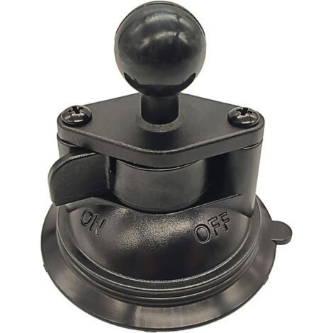 Suction cup base with 1" ball for vehicle windshield (1/3)