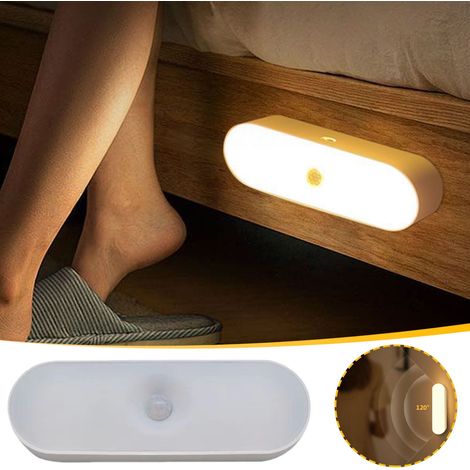Luce notturna ad attivazione tramite sensore con batteria ricaricabile, fissaggio magnetico, adatta per corridoi, bagni e camere da letto. (1/5)