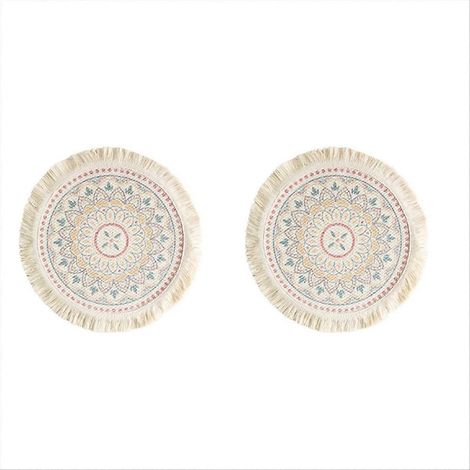 Set mit 2 bedruckten Platzsets für runde, isolierte Tische, C (1/5)