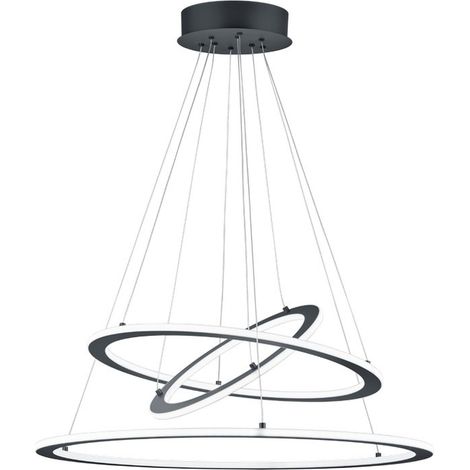 Suspension LED Durban anthracite Ø80 Trio 8000lm 75W (1/2)