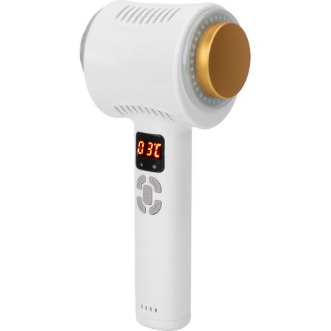 Marteau chauffant/froid rechargeable pour usage domestique, appareil de massage et de beauté pour le rajeunissement de la peau avec lumière colorée (100-240 V), prise UE (1/5)