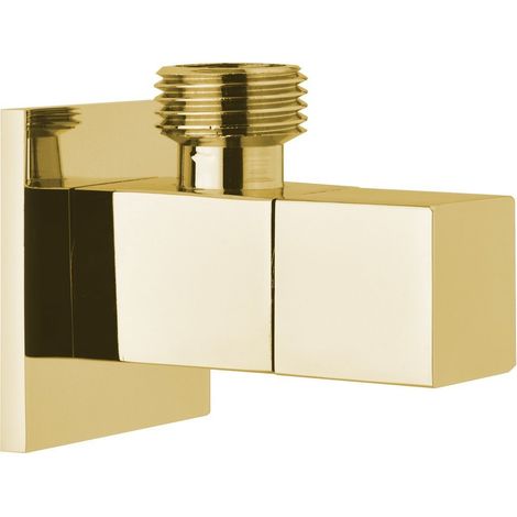 Sapho Robinets d’angle - Soupape d'angle avec rosette, G1/2x3/8, or SL117
