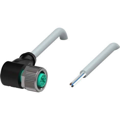 Pepperl+Fuchs Kabeldose V15-W-5M-PUR grau 5-polig gewinkelt M12 A-kodiert