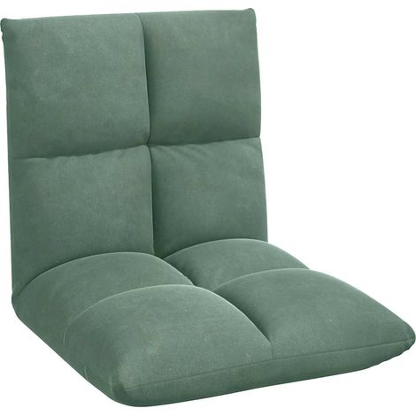 Sillón ajustable Verde Mar Terciopelo vidaXL (1/5)